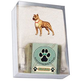 Single Gift Box with Pit Bull Soap and Towel