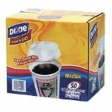 Dixie Foods Cup/Lid Combo, w/ Dispenser Box, 12 oz., 50/BX, White