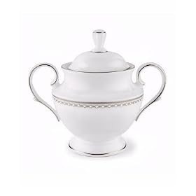 Lenox Pearl Platinum Sugar Bowl by Lenox