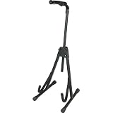 Musician's Gear Deluxe A-Frame Electric Guitar and Bass Stand, Black