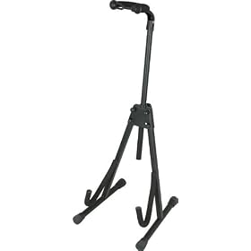 Musicians Gear Deluxe A-Frame Electric Guitar and Bass Stand, Black