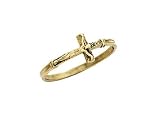 14k Crucifix Ring - Size 7.0