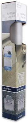 47.5" X 35.5" Vinyl Clear Plain Bottom Hard Floor Chair Mat