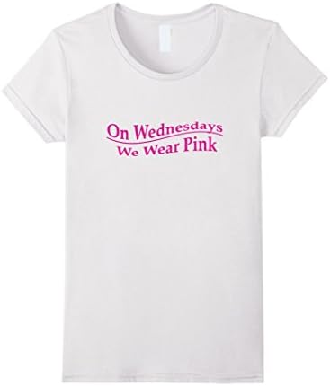 On Wednesdays We Wear Pink Funny T-shirt Tee Shirt - Female XL - White