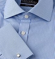 2" Longer Sartorial Slim Fit Pure Cotton Gingham Checked Shirt