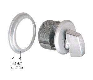 CRL Satin Aluminum Finish Mortise Thumbturn Cylinder