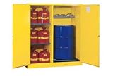 Flammable Cabinet And Drum Storage With Self Close Doors