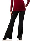 Motherhood Maternity: Fold Over Belly Jersey Knit Yoga Maternity Yoga Pants