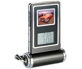 Electronics : [Bundle] PF10.008 1.4" (3.8 cm) Digital Frame/Alarm Clock + USB outlet charger