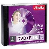 Imation DVD+R (dual layer) x 3 - 8.5 GB - storage media ( 17539 )