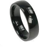 316L Stainless Steel Ring with combination matte and shiny polish. Width: 6mm