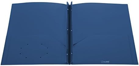 Ultra Pro - 50 Pack, 2-Pocket Folders with 3-Prong Fastener - BLUE