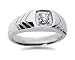 0.25 CTW Men's Diamond Ring in Platinum