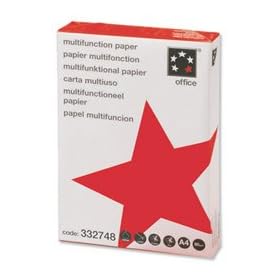 5 Star Office Copier Paper Multifunctional Ream-Wrapped 80gsm A4 White [500 Sheets]