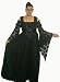 Black Brocade Dress Adult Deluxe Costume