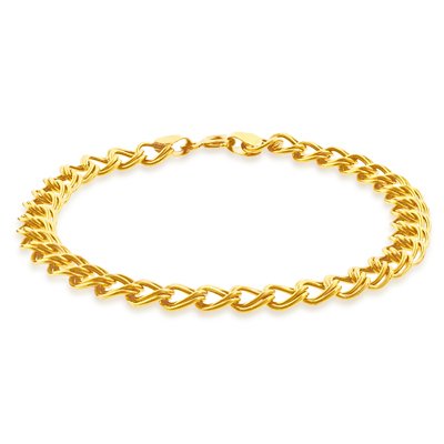 14K Yellow Gold Rolo Link Bracelet 7