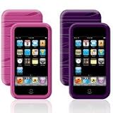 Belkin Ipod Touch 2G Silicon sleeve, Textured, Pink and purple, 2 pack
