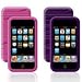 Electronics : Belkin Ipod Touch 2G Silicon sleeve, Textured, Pink and purple, 2 pack
