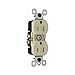 Pass & Seymour 3232-TRWRI Residential Grade Weather and Tamper-Resistant Duplex Receptacle 15 Amp 125 Volt AC NEMA 5-15R Self Grounding Ivory TradeMaster