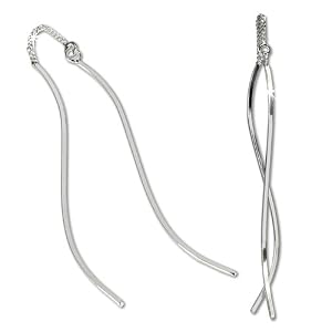 SilberDream - SDO518 - Boucles d'oreilles pendantes Femme - Argent fin 925/1000