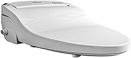 Galaxy 5000 Bidet Elongated White Electronic Toilet Seat - Remote Control - Hybrid Instant and Tank Heated Water - Chrome Jet - Heated Seat - LED Night Light