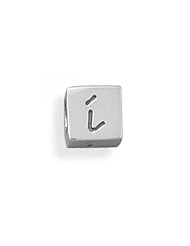 MMA Silver - Oxidized i Cube Bead