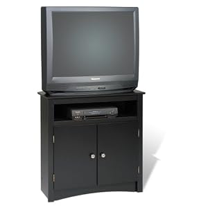 Prepac Sonoma Corner TV Cabinet, Black by