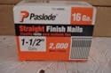 Paslode 650283 1-1/2-Inch by 16 Gauge Galvanized Straight Finish Nail (2,000 Per Box)
