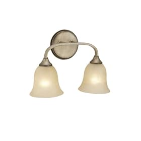 Yosemite Home Decor 7662-2AF El Portal 6-Inch 2-Light Bathroom Vanity, Antique Flemish by Yosemite Home Decor