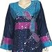 India Clothing - Kaftan Dress Long Sleeve Evening Gown Silk Size M (kftn615)