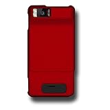 Amzer Rubberized Snap On Case for Motorola Droid X MB810 - Red