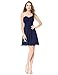 Ever Pretty One Shoulder Flowers Padded Ruffles Short Bridesmaid Dress 03535