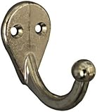 National #N199-190 2PK Single Coat/Hat Hook