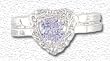 Solid Sterling Silver Birthstone Heart Ring Set - October