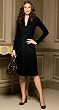 ADRIANNA PAPELL V-NECK DRESS