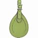 Travelon Leather Luggage Tag (Lime Green)