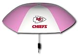 Rainmate Rainwear NFL Kansas City Chiefs Pink & White 42-Inch Folding Umbrella