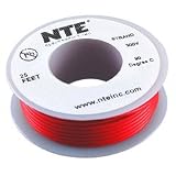 NTE Stranded 24 AWG Hook-Up Wire Red 25 ft.