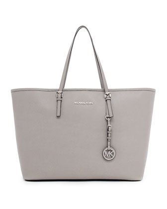 Michael Michael Kors Jet Set Travel Tote Pearl Gray