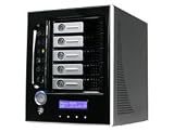 Electronics : Thecus N5200 RouStor - NAS - 1.25 TB - Serial ATA-300 - HD 250 GB x 5 - RAID 0, 1, 5, 6, 10, JBOD - Gigabit Ethernet