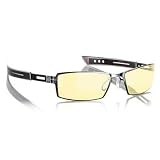 Gunnar Optiks PAR-00101 Paralex Full Rim Narrow Advanced Video Gaming Glasses with Headset Compatibility and Amber Lens Tint, Gloss Onyx Frame Finish
