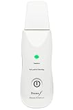 Derma F - Ultrasonic Skin Scrubber for Skin Peeling , Face Lifting and Ion Therapy.Highest Quality Ultrasound Spatula for Professional microdermabrasion at home.