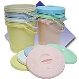 CREAM JJ Nappy-Pail With Lid, Capacity 16 Litres. MADE IN EEC