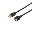 iBUFFALO USB2.0延長ケーブル (A to A) フェライト素子ねり込みタイプ ブラック 1m BSUAAHFC210BK