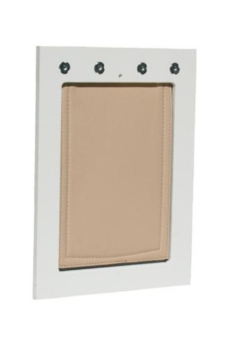 Energy Efficient Dog Flap for Wall without Locking Security Panel - Small Dog Flap Installs Into Exterior Wall
