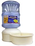  : Petmate Le Bistro Waterer with Microban, 5-Gallon Capacity, Bleached Linen