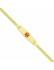 14K Gold Medical Jewelry Bracelet 8 Inches