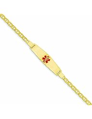 Genuine 14K Yellow Gold Medical Jewelry Bracelet 5 Grams Of Gold 100% Satisfaction Guaranteed.