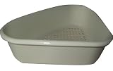 from My Bargains Online Shop Beige Kitchen Plastic Corner Drainer Sink Tidy Holder Stand