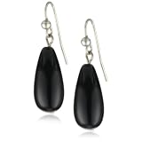 RAIN Black Teardrop Stone Earrings